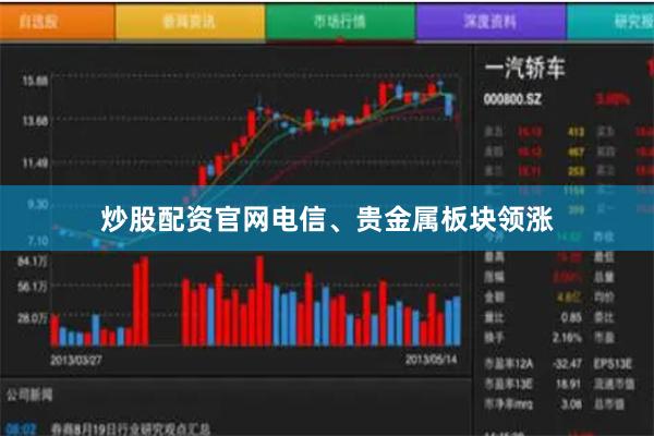 炒股配资官网电信、贵金属板块领涨