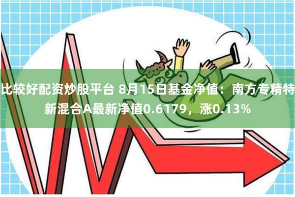 比较好配资炒股平台 8月15日基金净值：南方专精特新混合A最新净值0.6179，涨0.13%