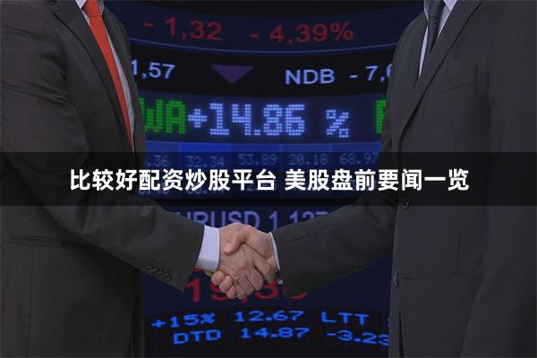 比较好配资炒股平台 美股盘前要闻一览