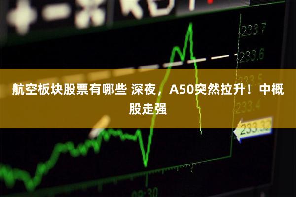 航空板块股票有哪些 深夜，A50突然拉升！中概股走强