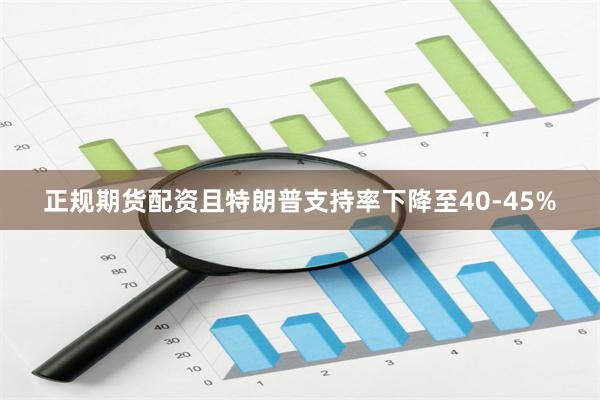 正规期货配资且特朗普支持率下降至40-45%