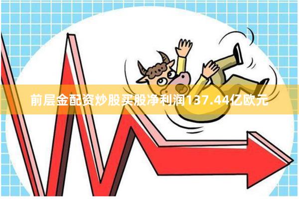前层金配资炒股买股净利润137.44亿欧元